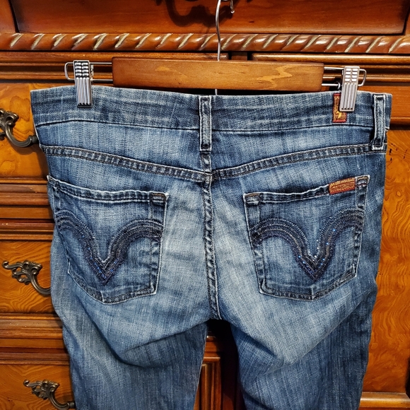 7FAM Kate gem pocket jeans size 28 - Picture 4 of 5